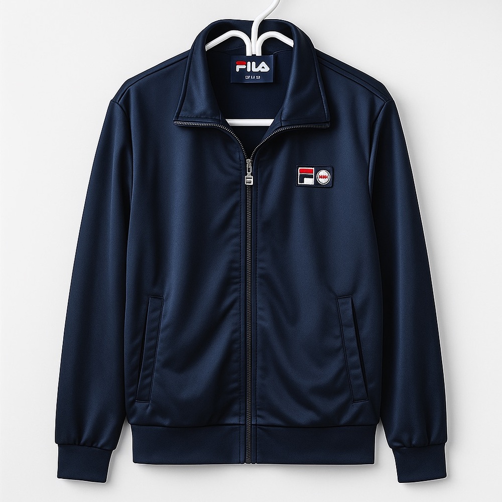 FILA Navy Blue Lightweight Tracksuit Full-Zip
